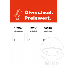Poster A1 OELWECHSEL PREISWERT Inklusive Rolle