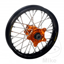 komplett Rad 18-2.50 Haan Wheels Felge schwarz Nabe orange