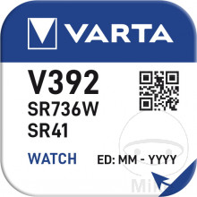 Gerätebatterie V392 Varta 1er Blister Silver