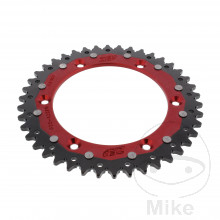 Kettenrad Dual 42Z Teilung 520 rot ZF Innendurchmesser 136 Lochkreis 156