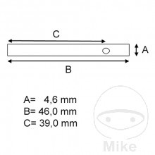 Gleitstift Satz Bremsklotz Tourmax 