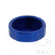Deckel Bremsflüssigkeitsbehälter 61 mm Alu blau