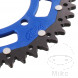 Kettenrad Dual 45Z Teilung 520 blau ZF Innendurchmesser 110 Lochkreis 130