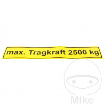 TRAGKRAFT 2500 kg AUFKLEBER Sprinter Nussbaum