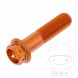 Schraube 6 Kant JMP Bolt M10 x 1.25 mm 40 mm Alu Racing orange