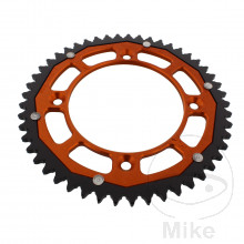 Kettenrad Dual 49Z Teilung 428 orange ZF Innendurchmesser 110 Lochkreis 132