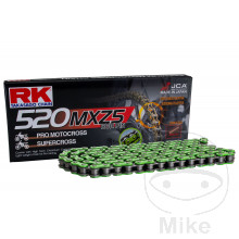RK Standardkette grün 520 MXZ5/112 Kette offen mit Clipschloss