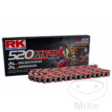 RK Standardkette rot 520 MXZ5 /118 Kette offen mit Clipschloss