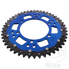 Kettenrad Dual 48Z Teilung 520 blau ZF Innendurchmesser 110 Lochkreis 130