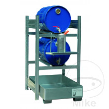 Fassregal für 2X60 Liter mit Auffangwanne
