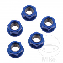 Mutter Kettenrad Satz JMP Bolt M10 x 1.25 mm Alu Racing blau