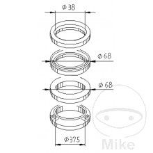 Lenkkopflager Satz Alternative: 7360468