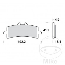 Bremsklotz Sinter SCR TRW Alternative: 7320012