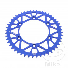 Alu-Kettenrad 49Z Teilung 520 blau JT Innendurchmesser 130 Lochkreis 150
