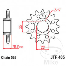 Racing-Ritzel 19Z Teilung 525 Alternative: 7260959