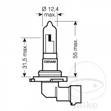 Lampe HB3 12V60W Osram Alternative: 1590991