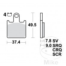 Bremsklotz Sinter vorne TRW Alternative: 7322175