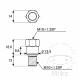 Spiegeladapter JMP M10 x 1.25 links zu M10X1.25 rechts