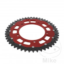 Kettenrad Dual 48Z Teilung 525 rot ZF Innendurchmesser 120 Lochkreis 140