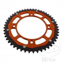 Kettenrad Dual 50Z Teilung 428 orange ZF Innendurchmesser 110 Lochkreis 132