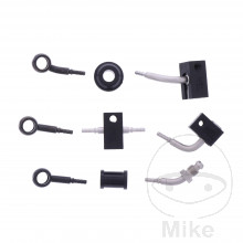 Bremsschlauch Stahlflex Kit Anschluss schwarz 4-teilig