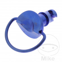 Schnellverschlussschraube titan Verkleidung 17 mm D-Ring blau