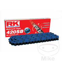 RK Standardkette blau 420 SB/130 Kette offen mit Clipschloss