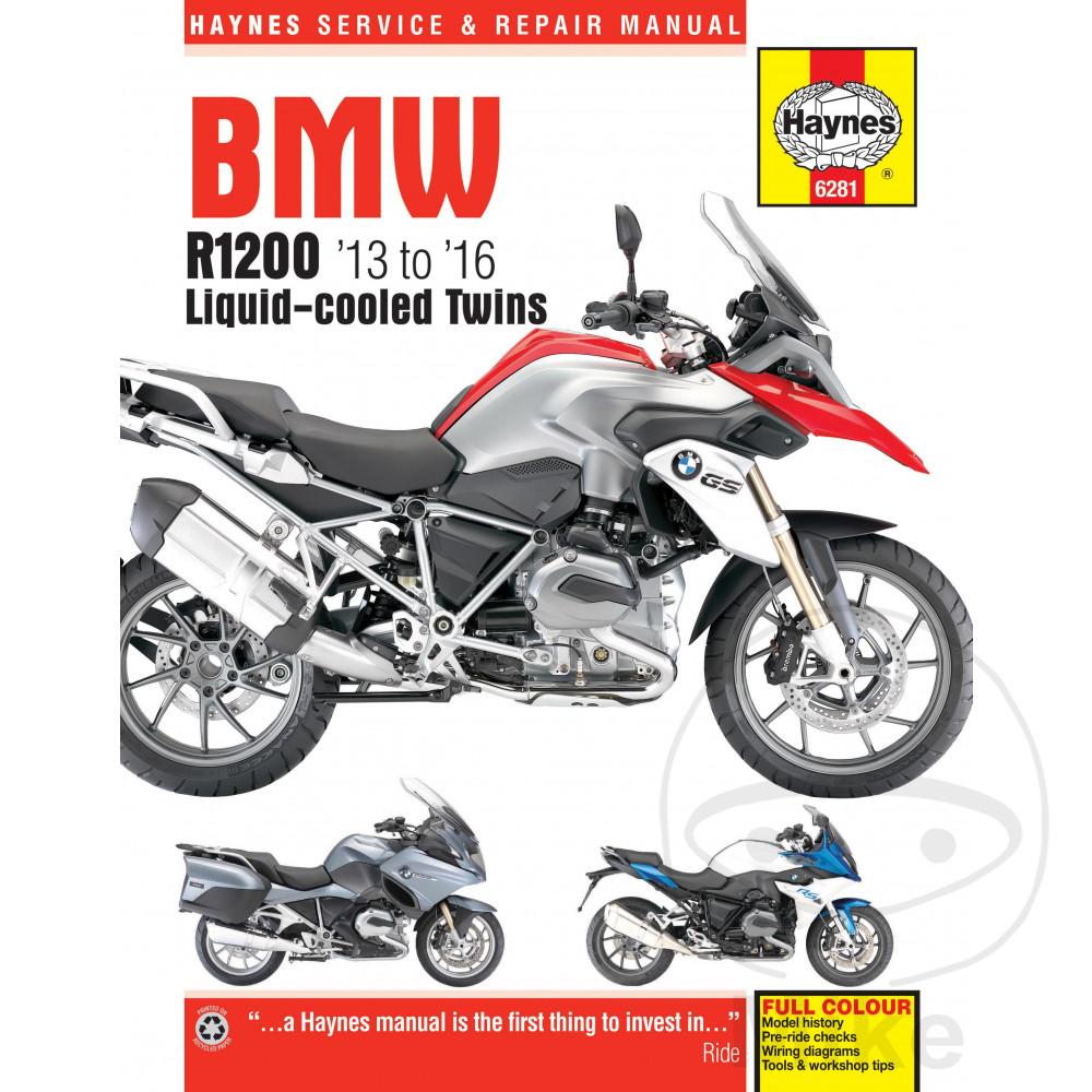 HAYNES REPAIR MANUAL BMW R1200 DOHC TWINS (13-16)