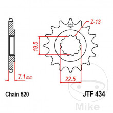 RITZEL 13Z TEIL 520 FEINVERZ INNEND 19.5/22