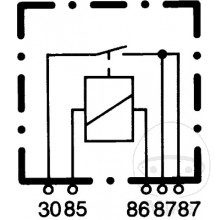 Schließerrelais 24V 20A 5-polig  mit Halter