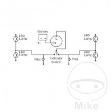 Blinkrelais elektrisch JMP 12V 2-polig