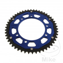 Kettenrad Dual 50Z Teilung 428 blau ZF Innendurchmesser 105 Lochkreis 125