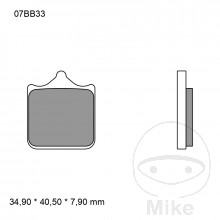 Bremsklotz Sinter LA Brembo Alternative: 7324122