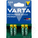 Akku-Gerätebatterie Micro AAA Varta 4er Blister Recharge Accu Power