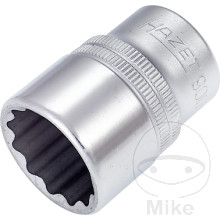 Stecknuss 12 Kant 1/2 Zoll 22 mm Länge 41 mm