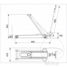 Rangierheber AC DK20Q mit Schnellfußhebel 2000 kg