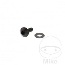 Linsenschraube JMP Bolt M5X0.8 mm 16 mm Edelstahl V4A schwarz