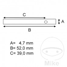 Gleitstift Satz Bremsklotz Tourmax 