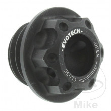 Öleinfüllschraube alu Evotech 20X2.5 mm mattschwarz