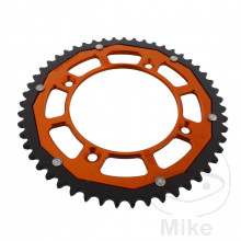 Kettenrad Dual 51Z Teilung 428 orange ZF Innendurchmesser 110 Lochkreis 132
