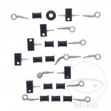 Bremsschlauch Stahlflex Kit Anschluss silber 9-teilig