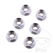 Mutter Kettenrad Satz JMP Bolt M8X1.25 mm Alu Racing silber