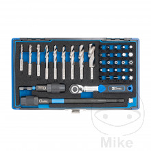 Spiralbohrer Bit+Bit Satz 38-teilig 1/4 6-Kant HSS-G M2