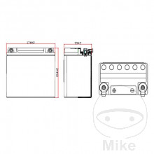 Batterie Motorrad VTB-5 V-Twin JMT 