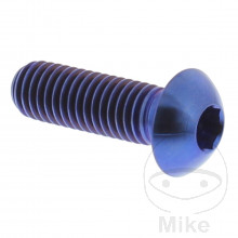 Schraube Bremsscheibe M8X1.25 mm 25 mm Titan blau