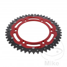 Kettenrad Dual 47Z Teilung 520 rot ZF Innendurchmesser 136 Lochkreis 156