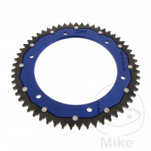 Kettenrad Dual 57Z Teilung 428 blau ZF Innendurchmesser 152 Lochkreis 175