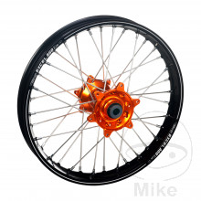 komplett Rad 19-2.15 Haan Wheels Felge A60 schwarz Nabe orange