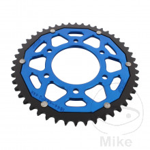 Kettenrad Dual 48Z Teilung 428 blau ZF Innendurchmesser 076 Lochkreis 100