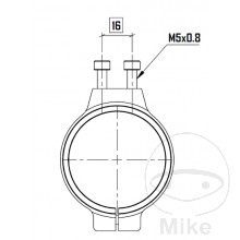 Rahmenklemme YSS 52 mm für Ausgleichsbehälter